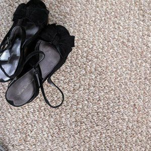 Gorgeous Suede Black Sandals by Via Spiga